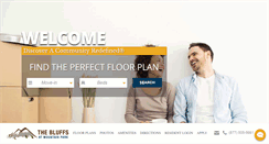 Desktop Screenshot of bluffsatmountainparkapts.com